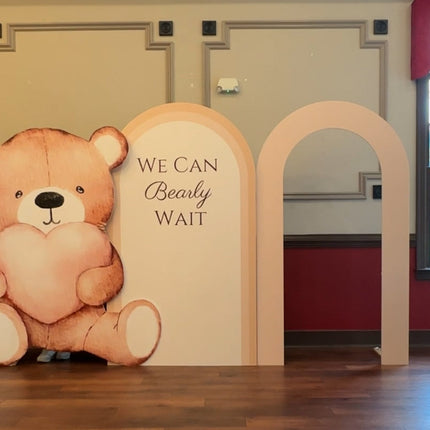 We can Bearly Wait Foam Backdrop set