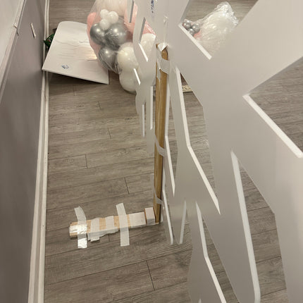 Snowflake Cut to Shape Foam Backdrop (2 pcs)