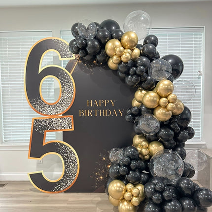 Milestone Backdrop with Two Digit Numbers- (Balloons not included)