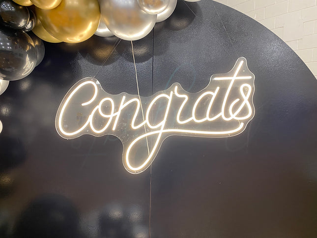 "Congrats" Neon Sign - Rental