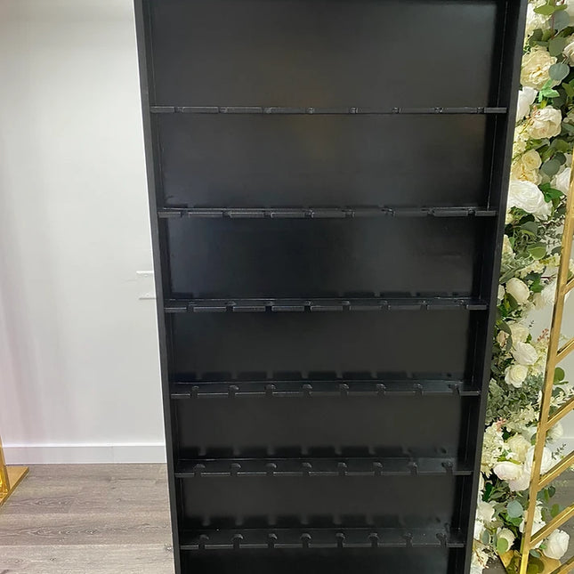 Black Champagne Wall- Rental (48 holders )