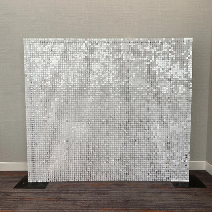 White Shimmer Wall- Rental