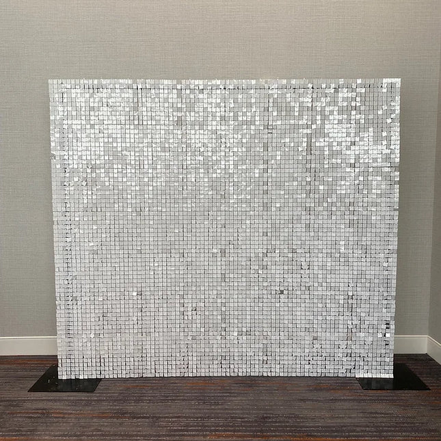 White Shimmer Wall- Rental
