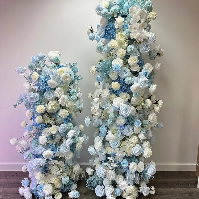 Shades of Blue Flower Towers- Rental