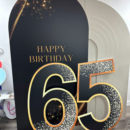 Milestone Backdrop with Two Digit Numbers- (Balloons not included)
