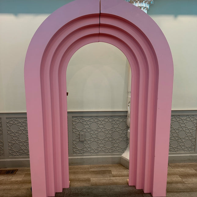 Pink 6.5x5 Step Hallow Arch- Rental