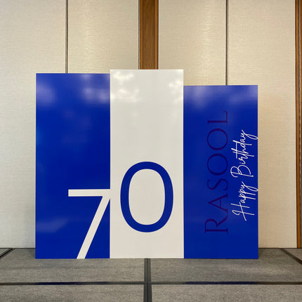 Three Piece Set Milestone Birthday Backdrops