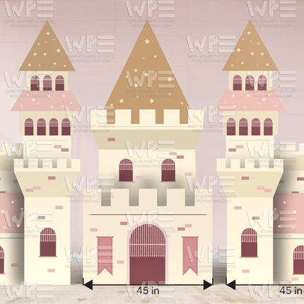 Whimsical Castle Foamboard Backdrop