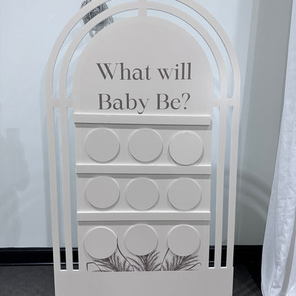 Tic Tac Toe Gender Reveal Board