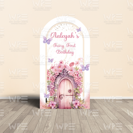 Fairy First Birthday Backdrop