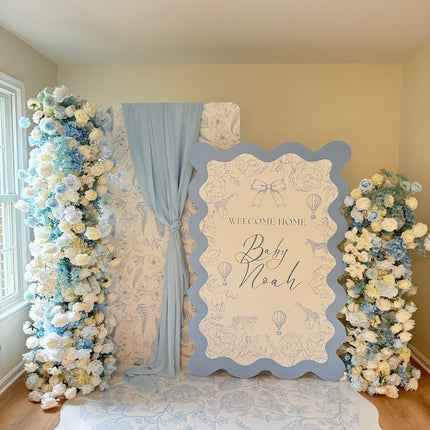 Welcome Baby Toile de Jouy Set
