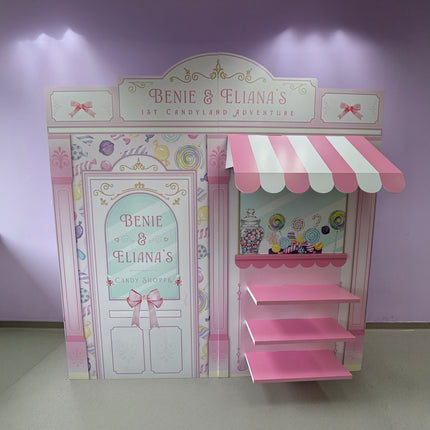 Candy Store Backdrop Set