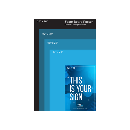 Foam Board Poster - Custom Print
