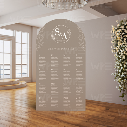 Single Seating Chart - Choose Shape
