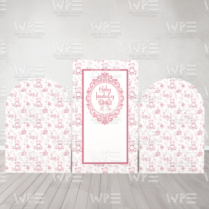 Toile de Jouy Celebration Set – Timeless Elegance in Pink