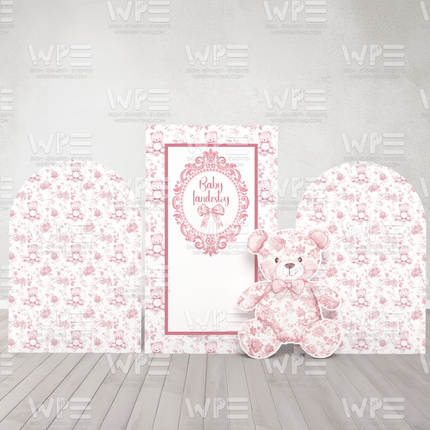 Toile de Jouy Celebration Set – Timeless Elegance in Pink