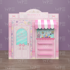Colorful Candy Store Backdrop Party Birthday shelf 3d awning for festive celebrations