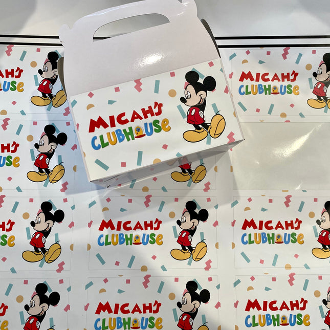 Favor Box Stickers